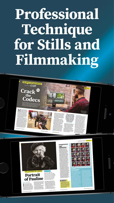 Capturas de tela do Professional Photo Magazine