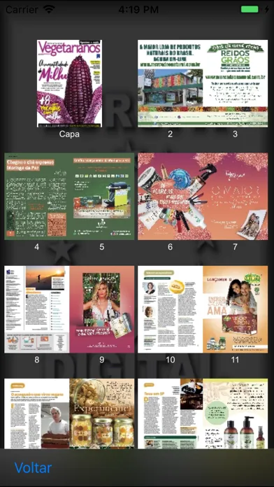 Tangkapan skrin Revista dos Vegetarianos Br