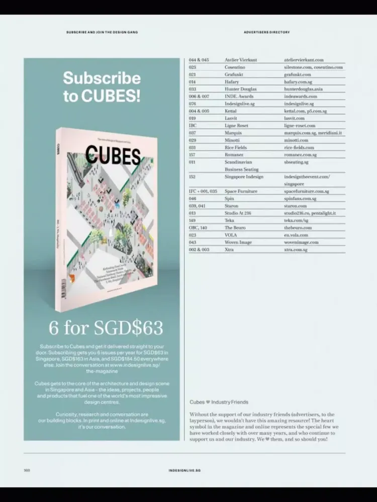 Tangkapan skrin Cubes Magazine iPad 