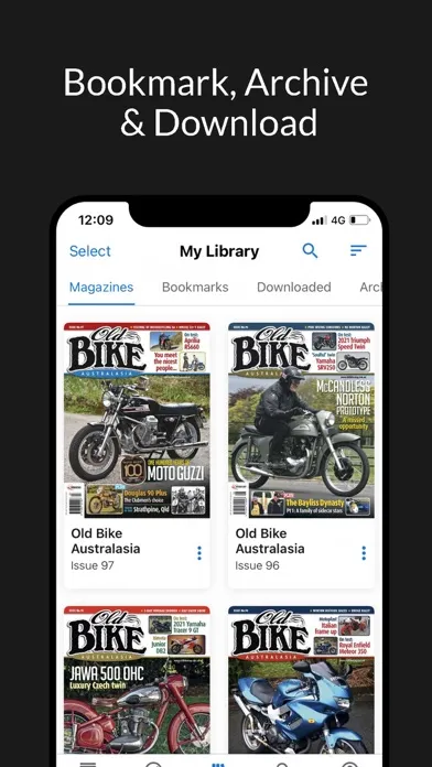 Capturas de tela do Old Bike Australasia