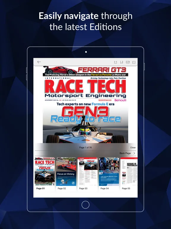 ภาพหน้าจอของ Race Tech iPad 