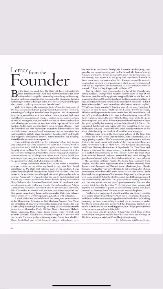 Tangkapan layar The Rake Magazine