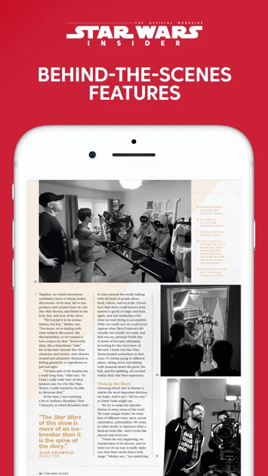 Capturas de pantalla de Star Wars Insider
