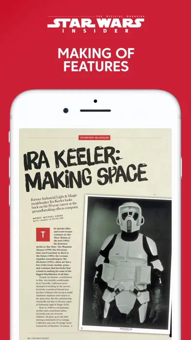 Capturas de pantalla de Star Wars Insider