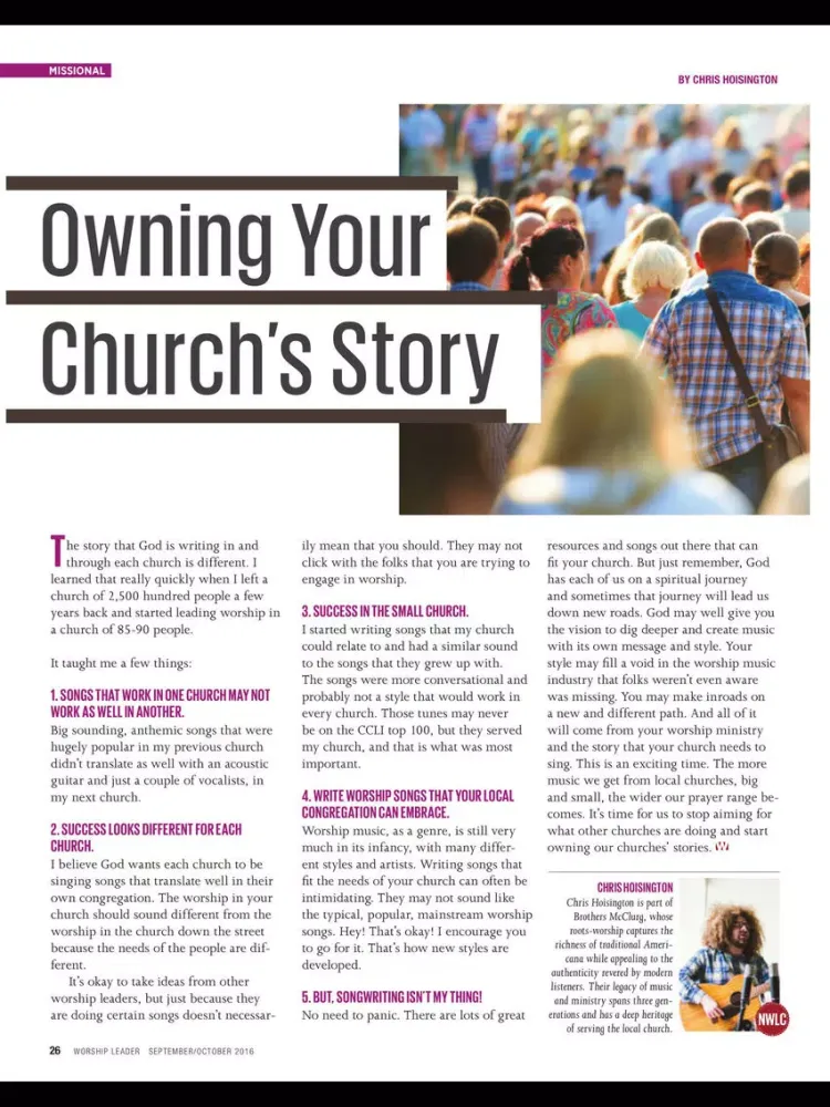 Screenshot di Worship Leader Magazine iPad 