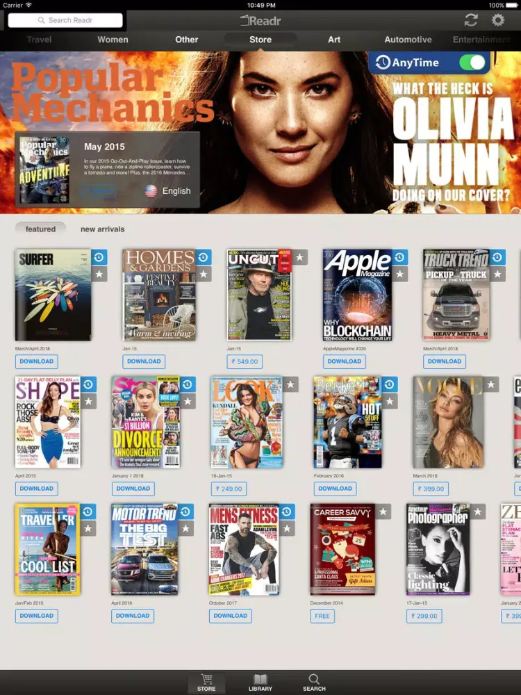 Readr - 10K Magazine Newsstand iPad  স্ক্রিনশট