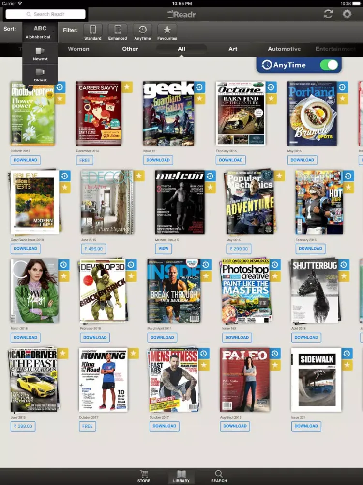 Readr - 10K Magazine Newsstand iPad  স্ক্রিনশট