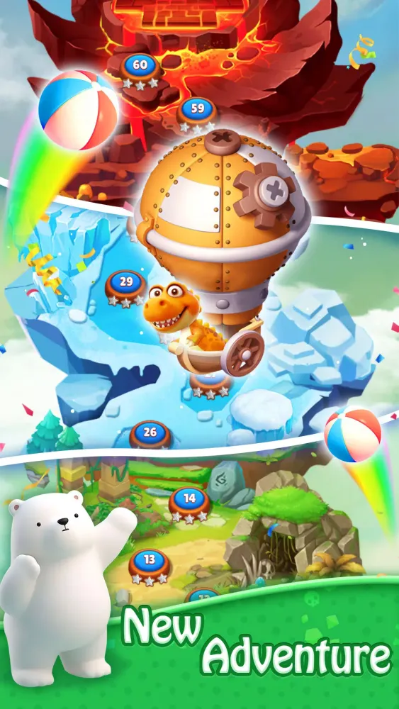 Ảnh chụp màn hình của Bubble Shooter - Dino Match