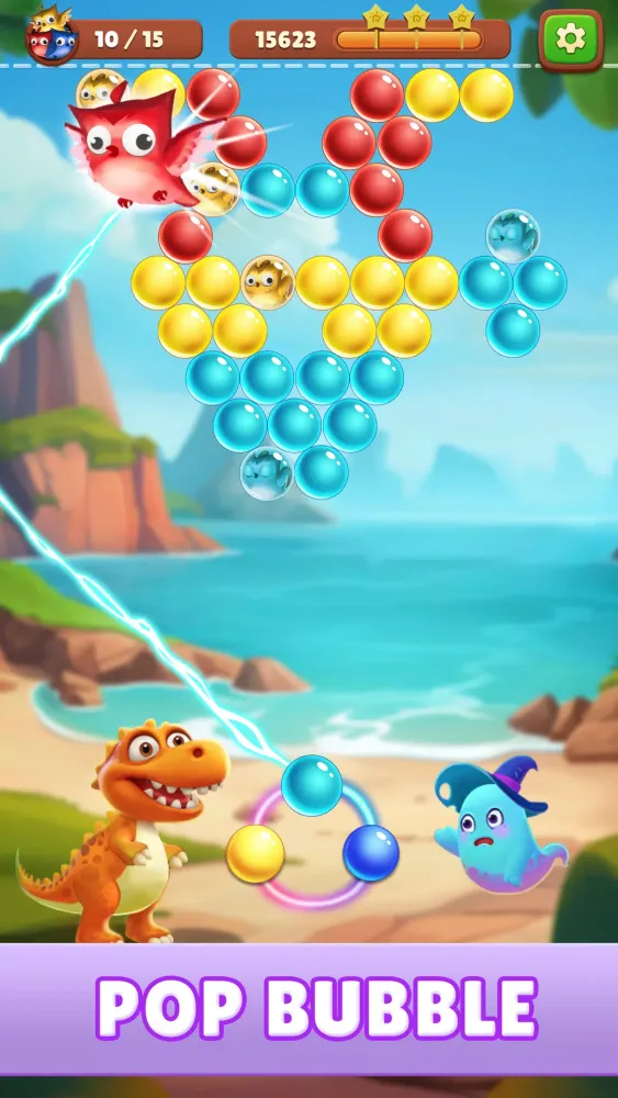 Ảnh chụp màn hình của Bubble Shooter - Dino Match