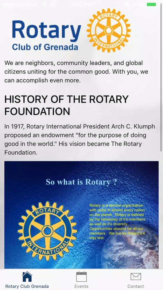 Ảnh chụp màn hình của Rotary Grenada