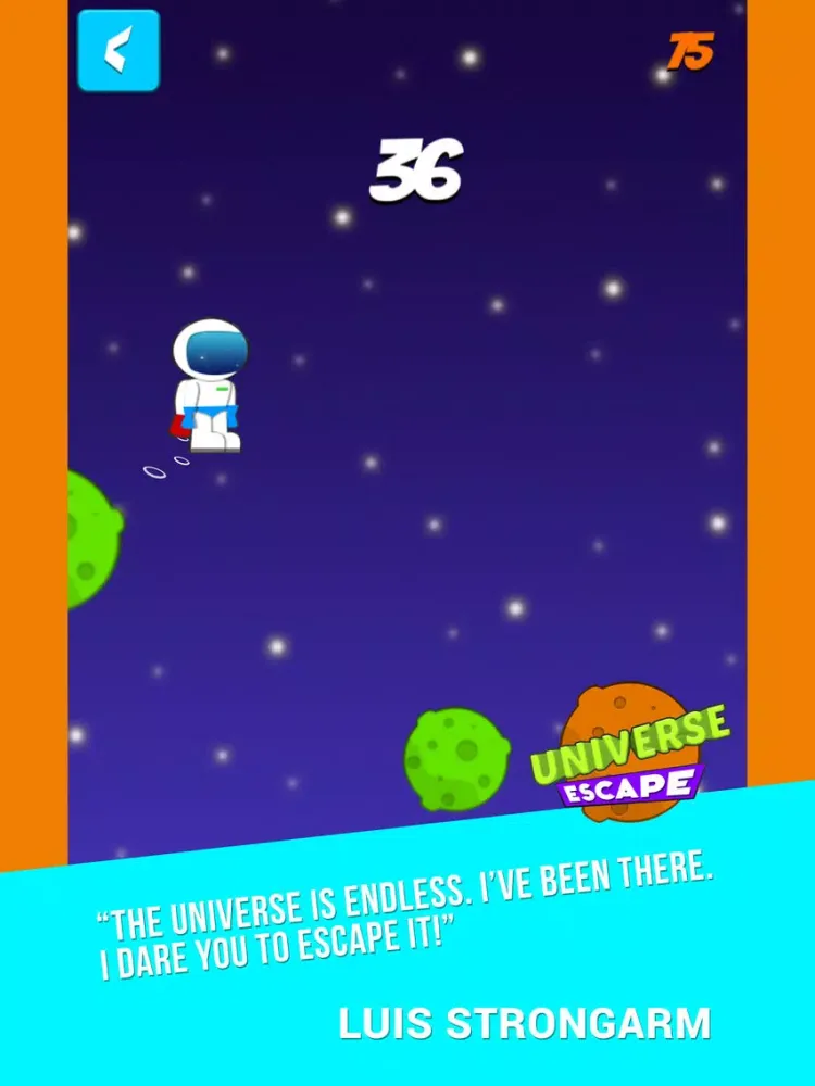 Capturas de pantalla de Universe Escape iPad 