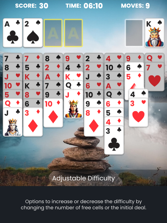 FreeCell by Pixel Play iPad  Screenshots