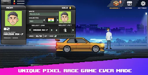 Pixel Car: Reckless Cafe Racer سکرین شاٹس