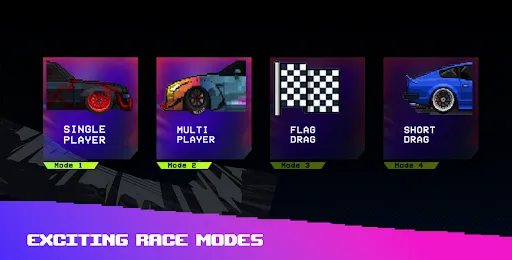Pixel Car: Reckless Cafe Racer سکرین شاٹس