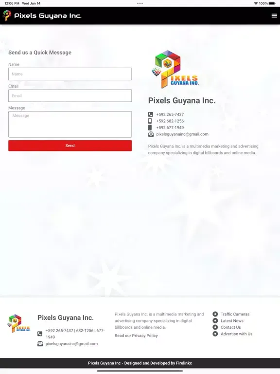 Ảnh chụp màn hình của Pixels Guyana Inc. iPad 