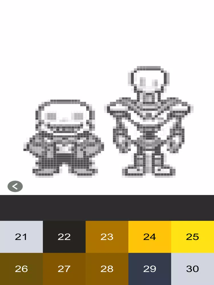 Скриншоты Sans Undertale Coloring Pixel iPad 