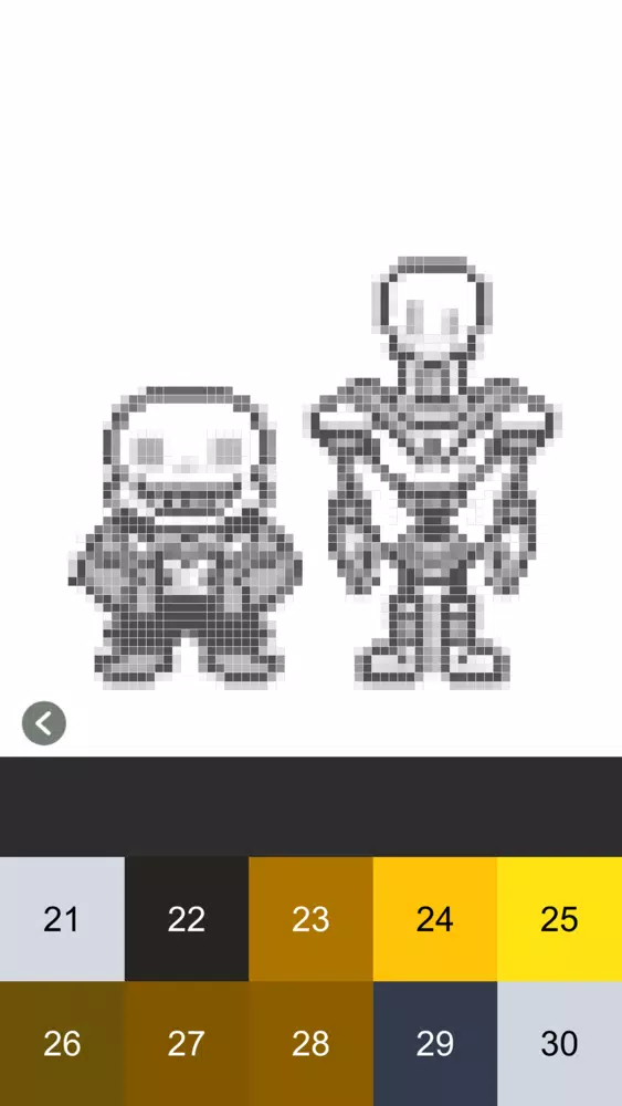 Скриншоты Sans Undertale Coloring Pixel