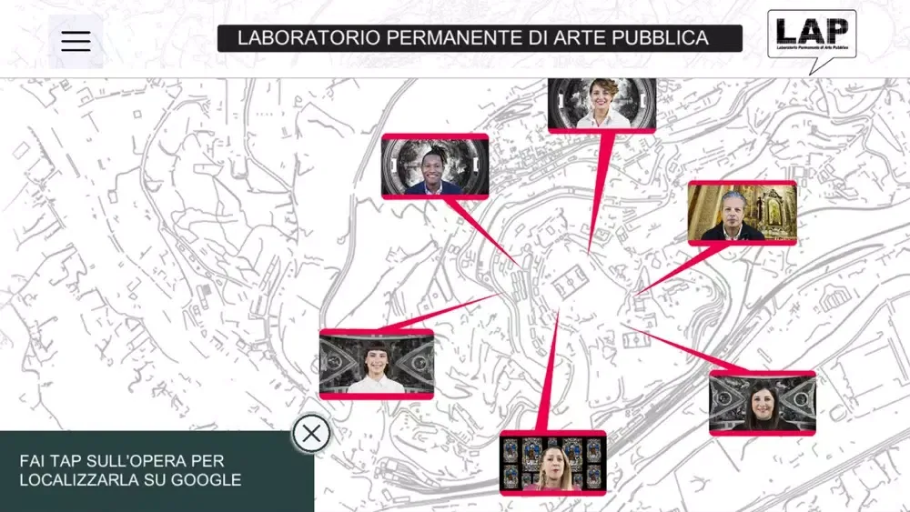 Tangkapan layar LAP Laboratorio Arte Pubblica