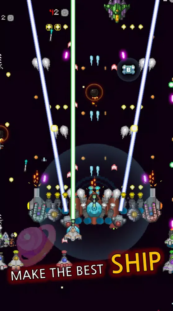 Tangkapan layar Grow Spaceship : Idle Shooting
