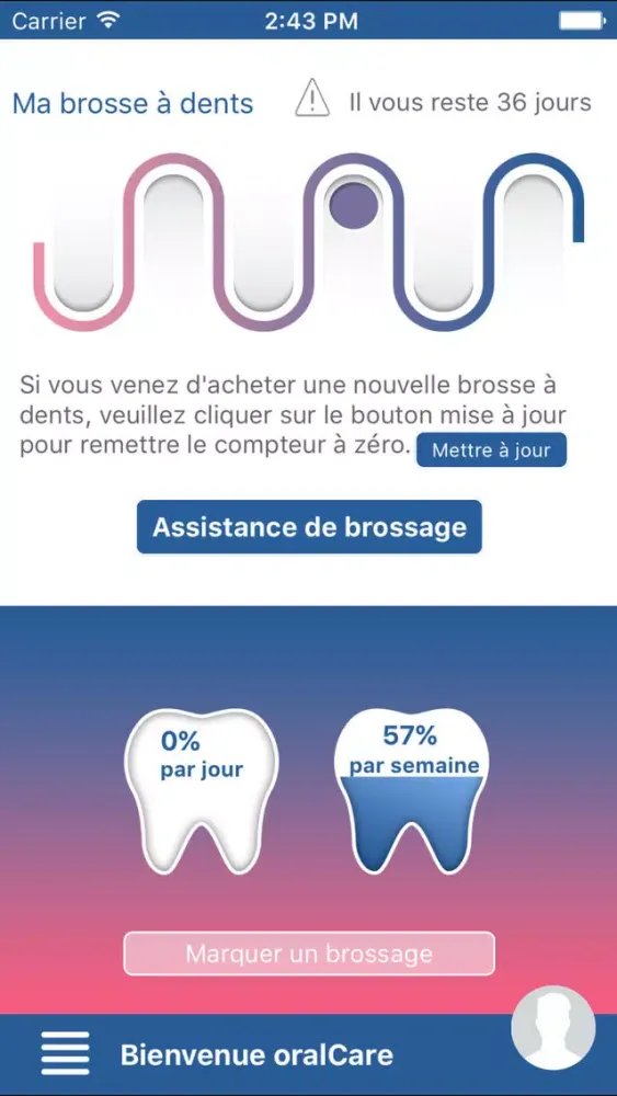 Capturas de tela do Coach Oral Care