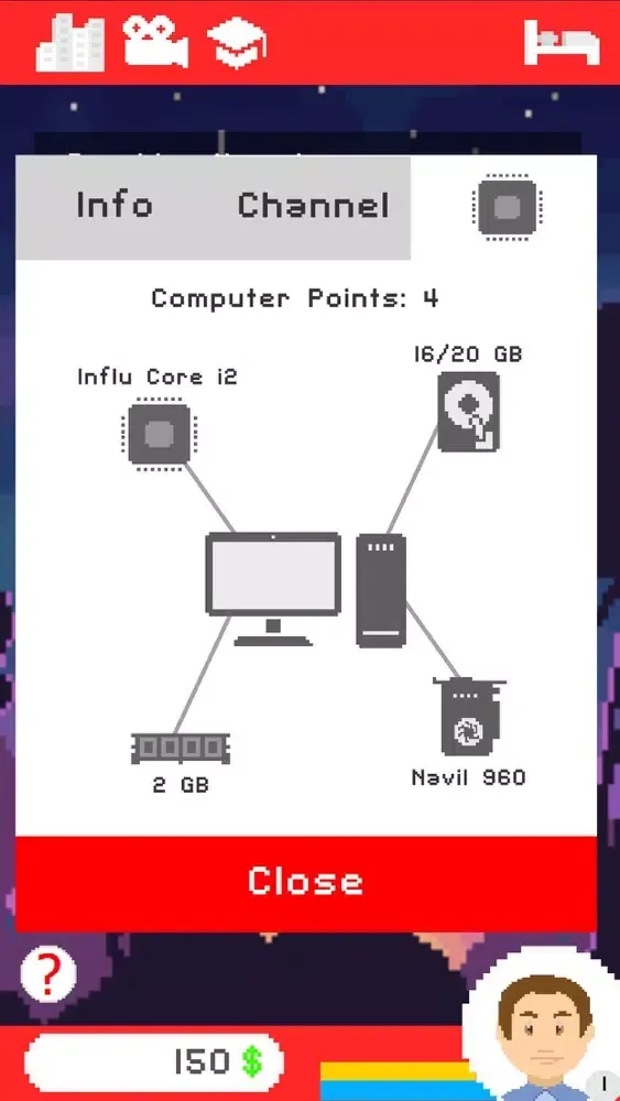 Tangkapan skrin Pixel Tube Life