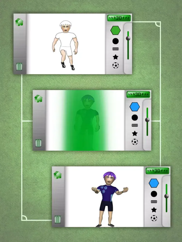 Eleven Goal 3D coloring book - painting soccer iPad 应用截图