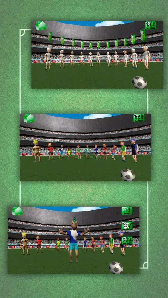 Eleven Goal 3D coloring book - painting soccer应用截图
