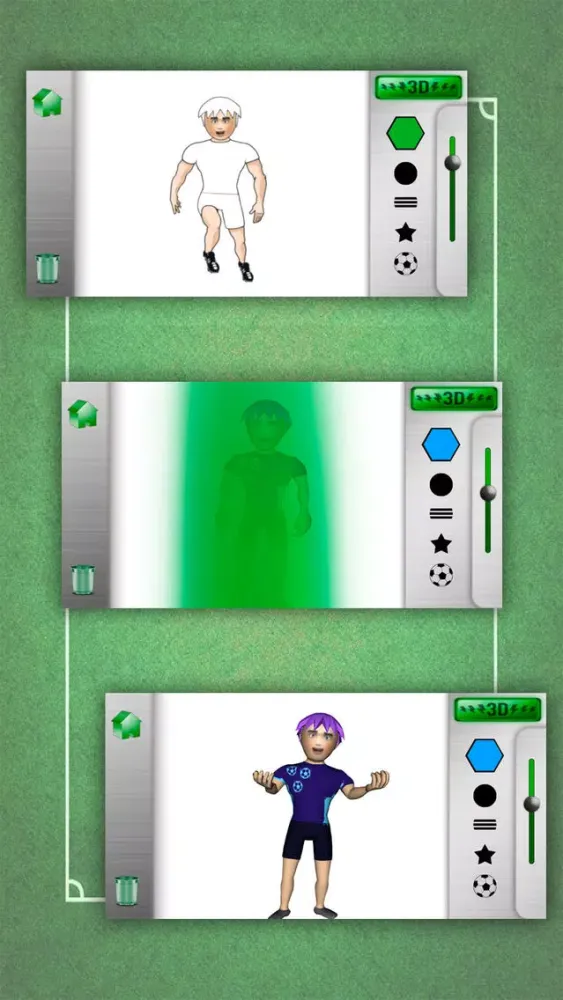 Eleven Goal 3D coloring book - painting soccer应用截图