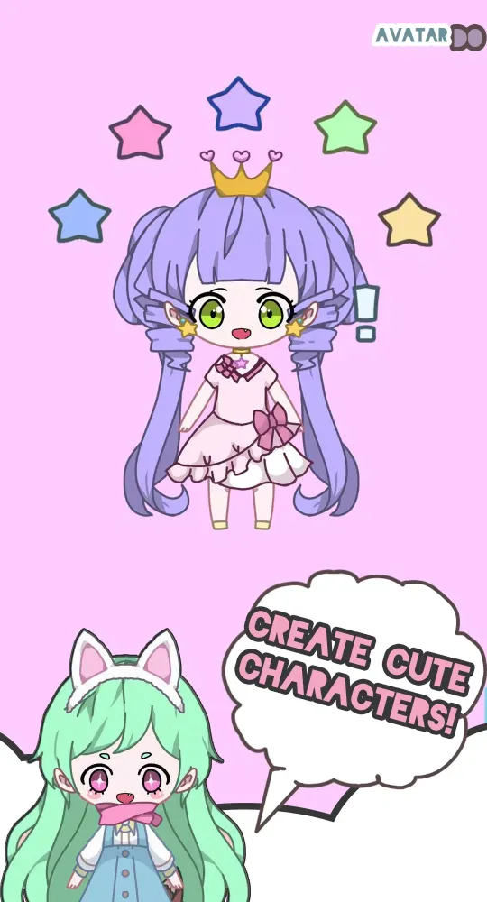 Capturas de pantalla de Avatar Do chibi doll dress up