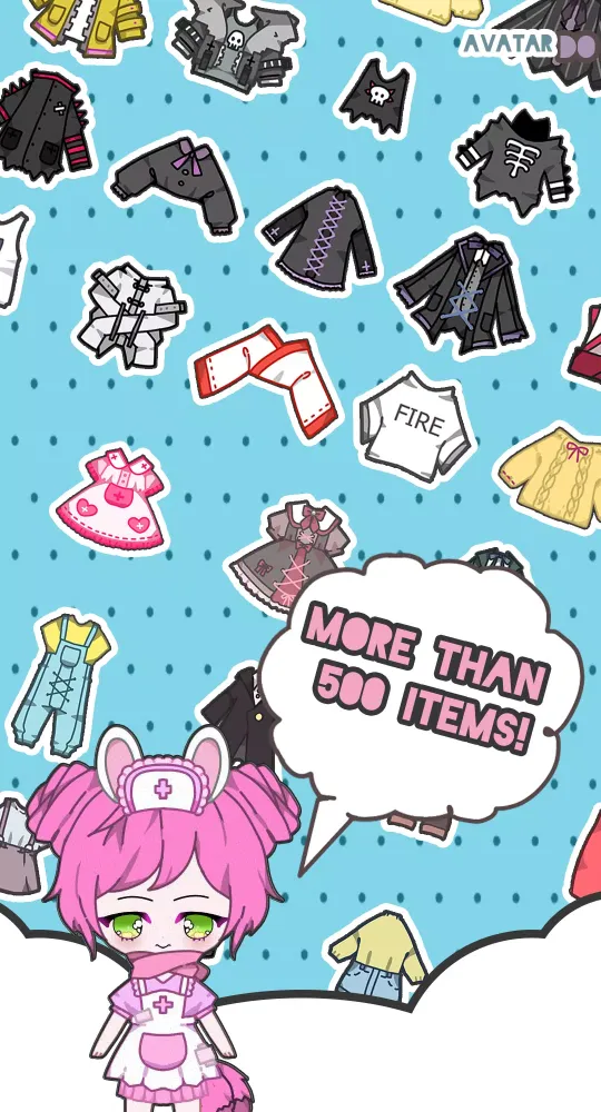 Capturas de pantalla de Avatar Do chibi doll dress up