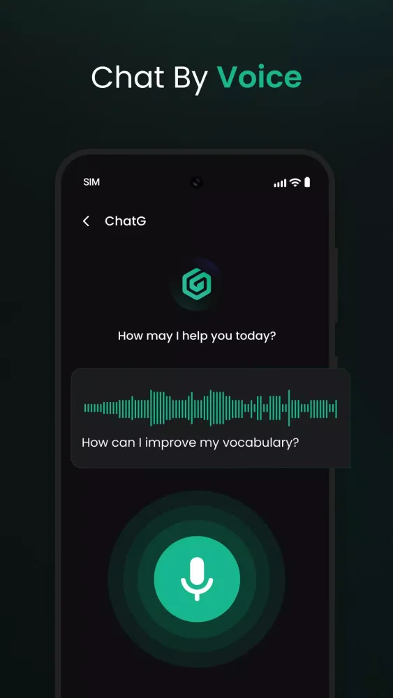 ภาพหน้าจอของ ChatG: AI Chat Bot Assistant