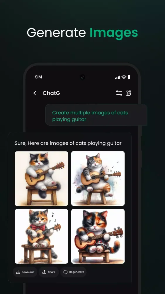 ภาพหน้าจอของ ChatG: AI Chat Bot Assistant