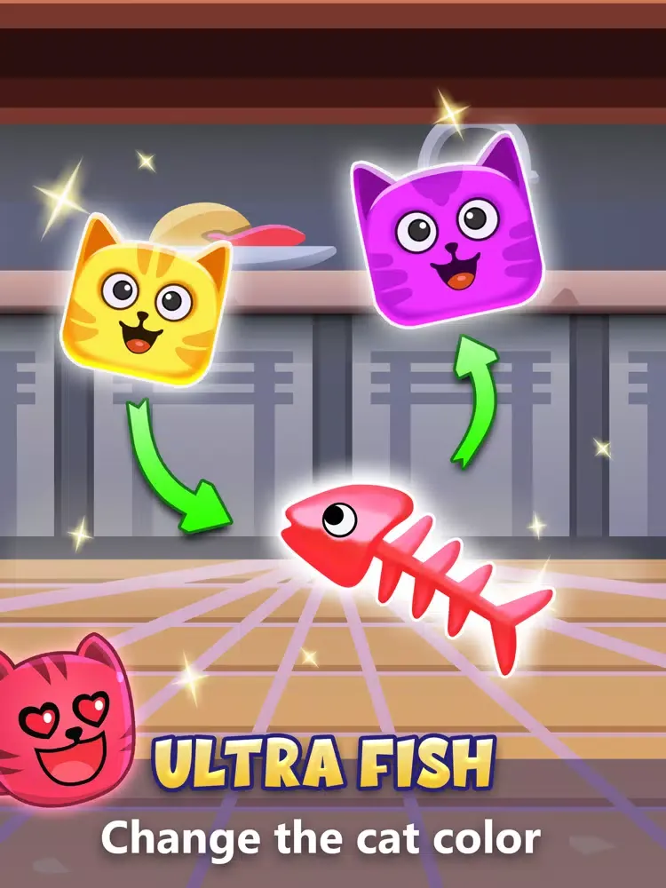 Block Cat Pop Time iPad  Screenshots