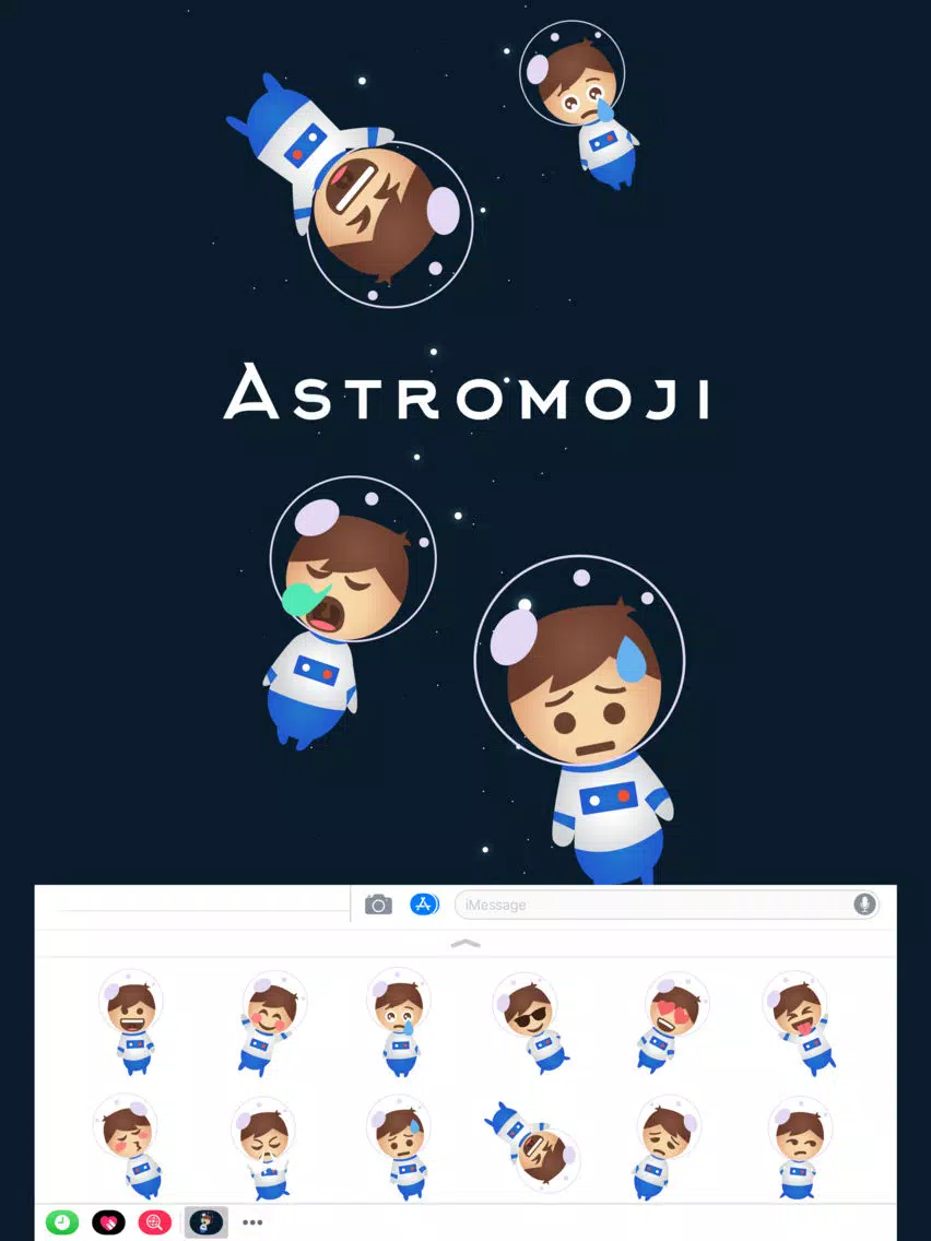 Astromoji - Astronaut Emoji iPad  Screenshots