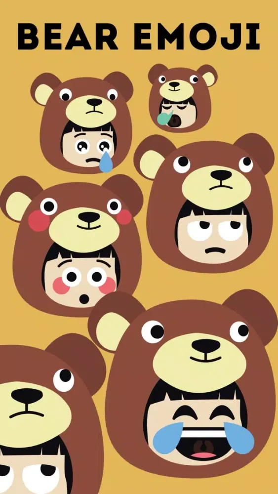 Bear Emoji - Cute Stickers Ekran Görüntüleri