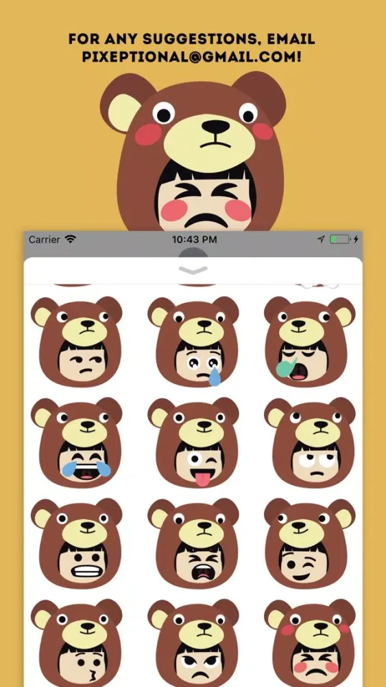 Bear Emoji - Cute Stickers Ekran Görüntüleri