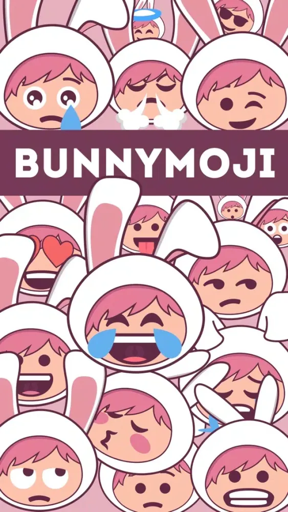 ภาพหน้าจอของ Bunnymoji - Cute Rabbit Bunny Emoji