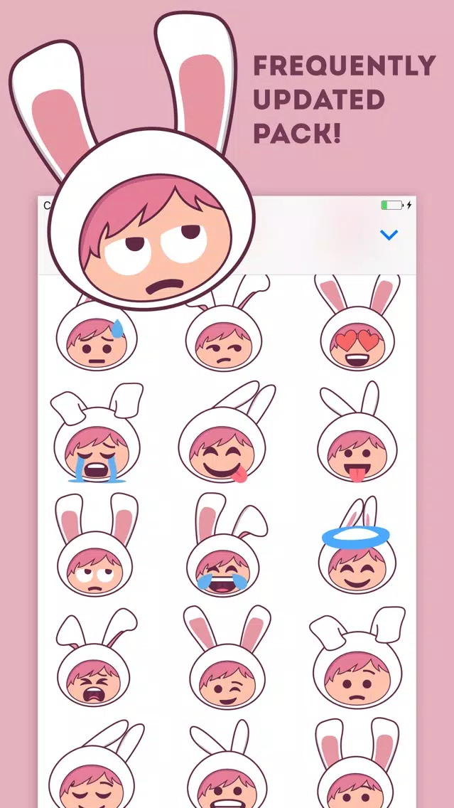Zrzuty ekranu Bunnymoji - Cute Rabbit Bunny Emoji