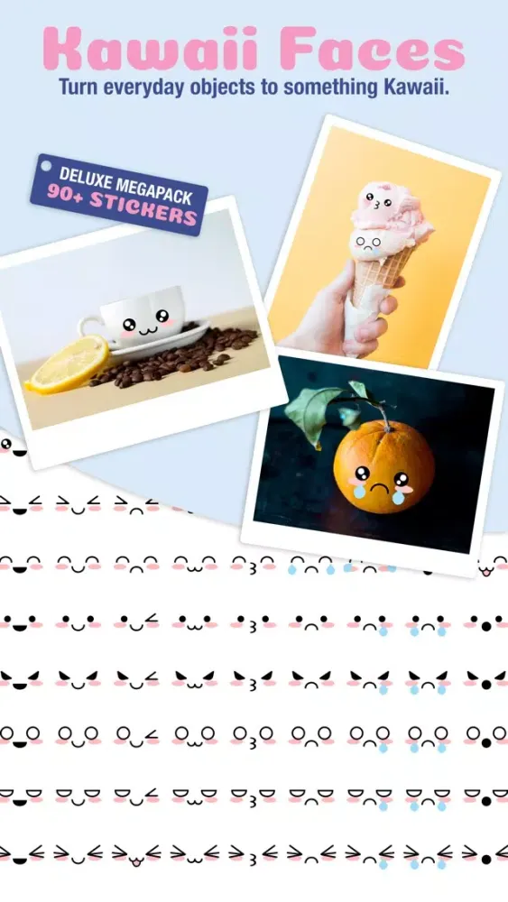 Captures d'écran de Kawaii Faces Deluxe