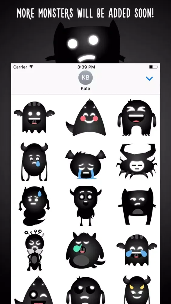 Captures d'écran de Cute Monsters - Funny and Creepy Stickers