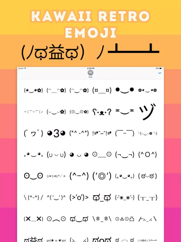 Скриншоты Kawaii Retro Emoji - Cute Pack iPad 