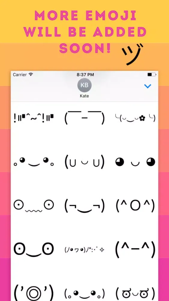 Скриншоты Kawaii Retro Emoji - Cute Pack