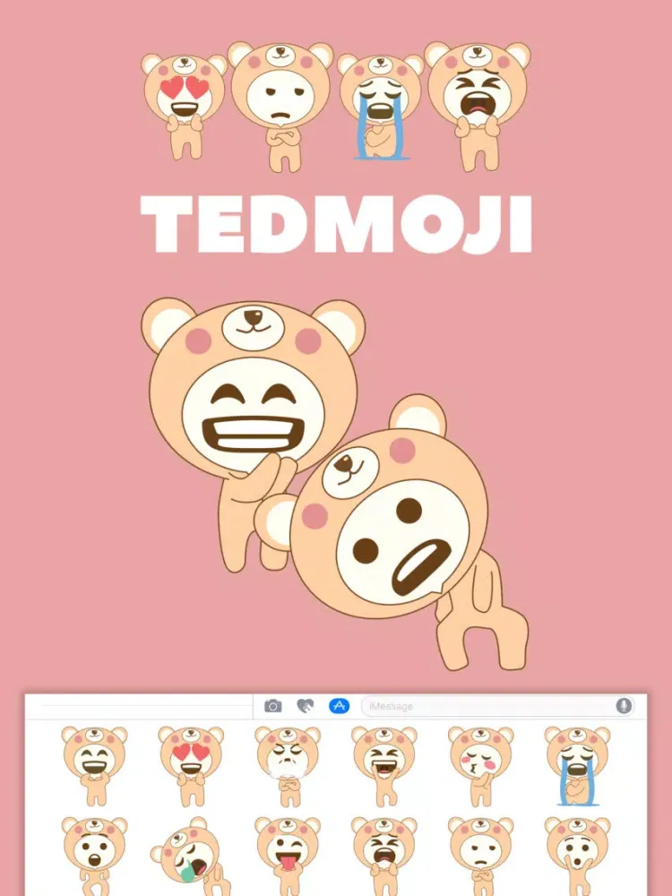 Tedmoji - Teddy Bear Lovers iPad  Screenshots