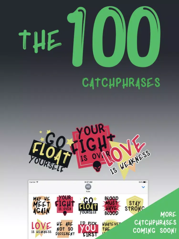 Captures d'écran de Catchphrases of The 100 iPad 