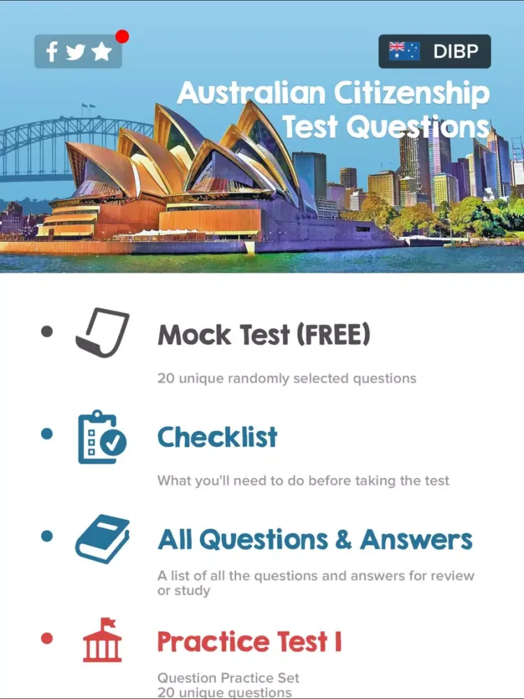 Australian Citizenship Tests iPad  Screenshots