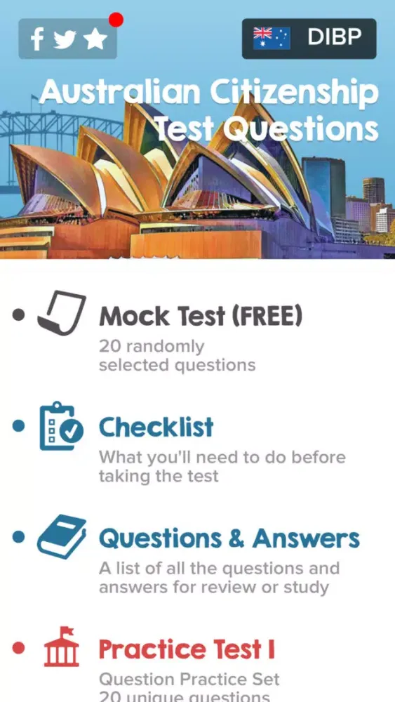 Australian Citizenship Tests Screenshots