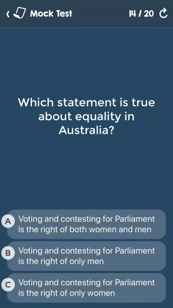 Australian Citizenship Tests Screenshots