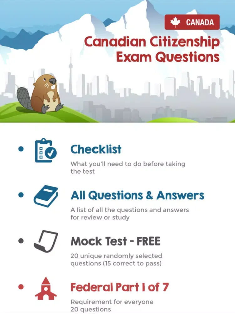 Canadian Citizenship Tests iPad 應用截圖