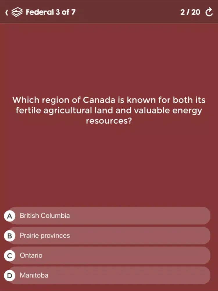 Canadian Citizenship Tests iPad 應用截圖