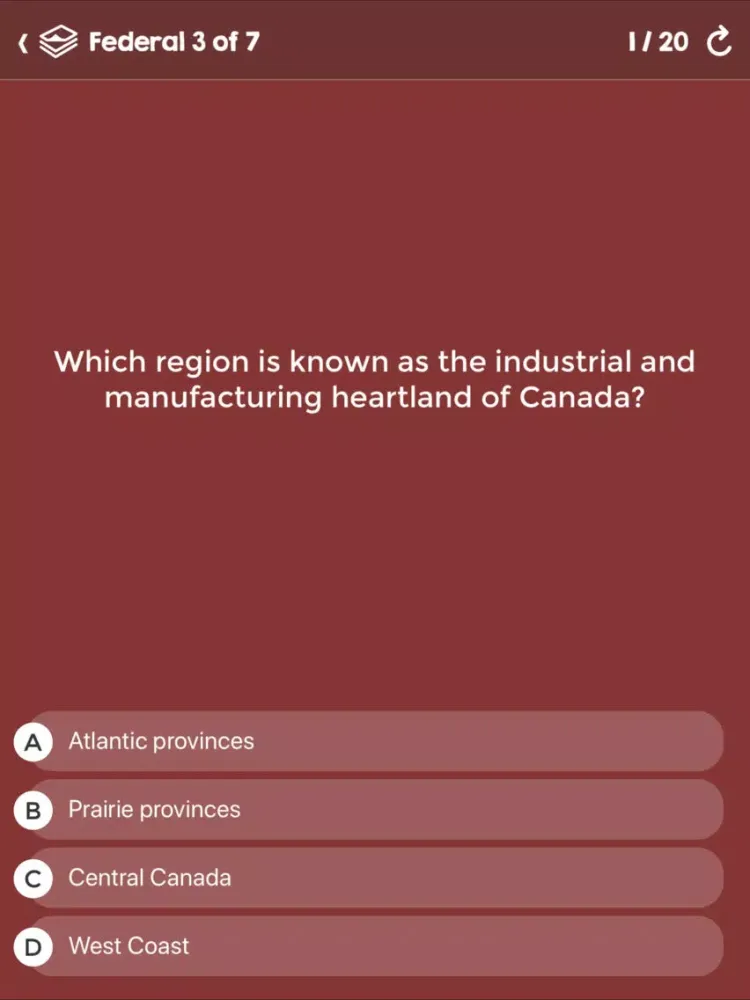 Canadian Citizenship Tests iPad 應用截圖